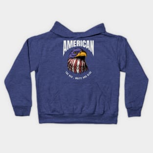 American the Red, White and Blue Kids Hoodie